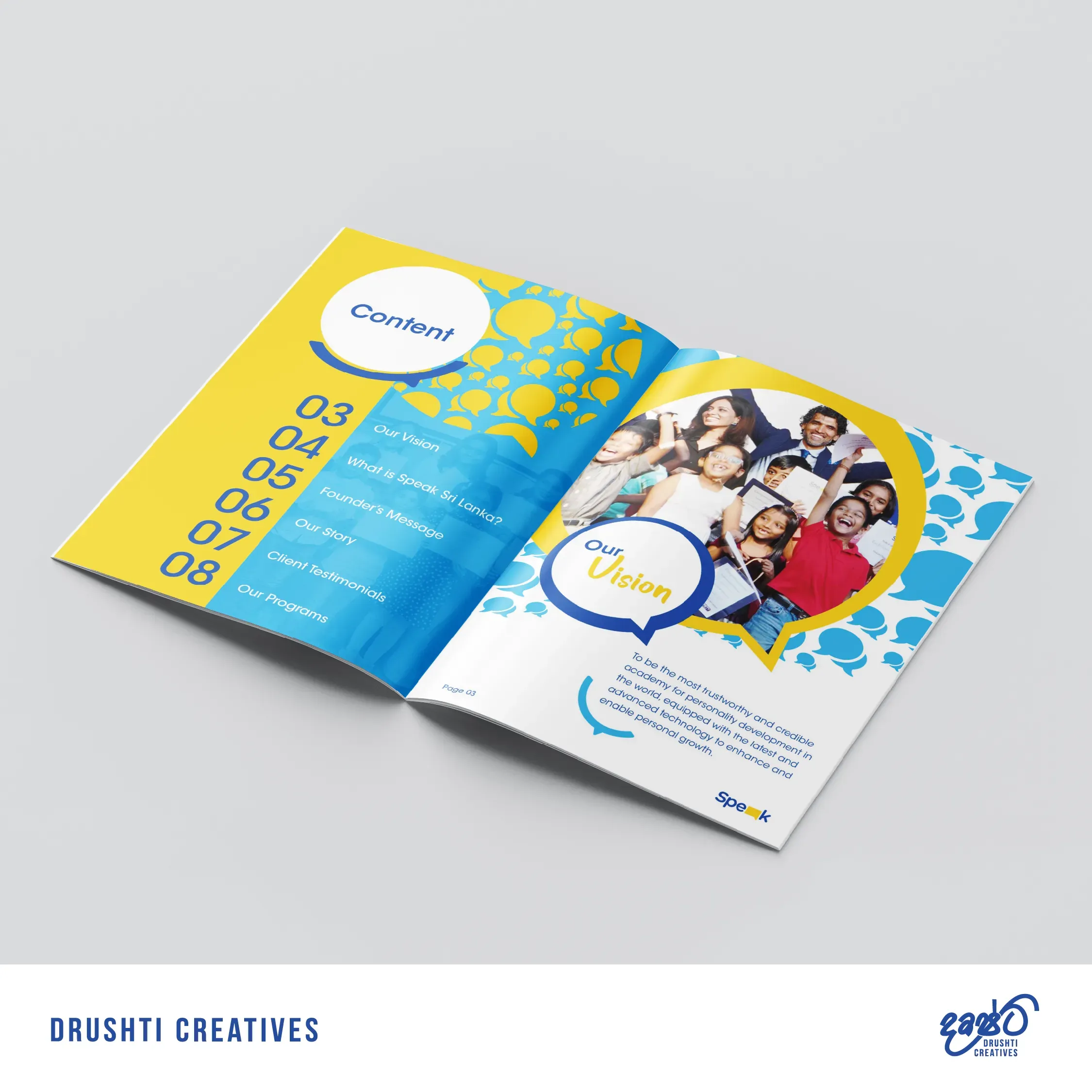 Speak Company Profile Design gallery 1
