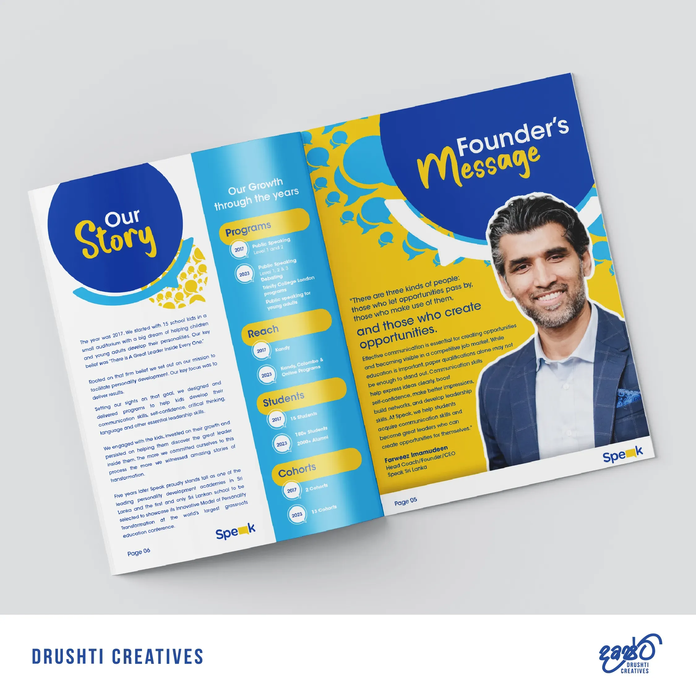 Speak Company Profile Design gallery 2