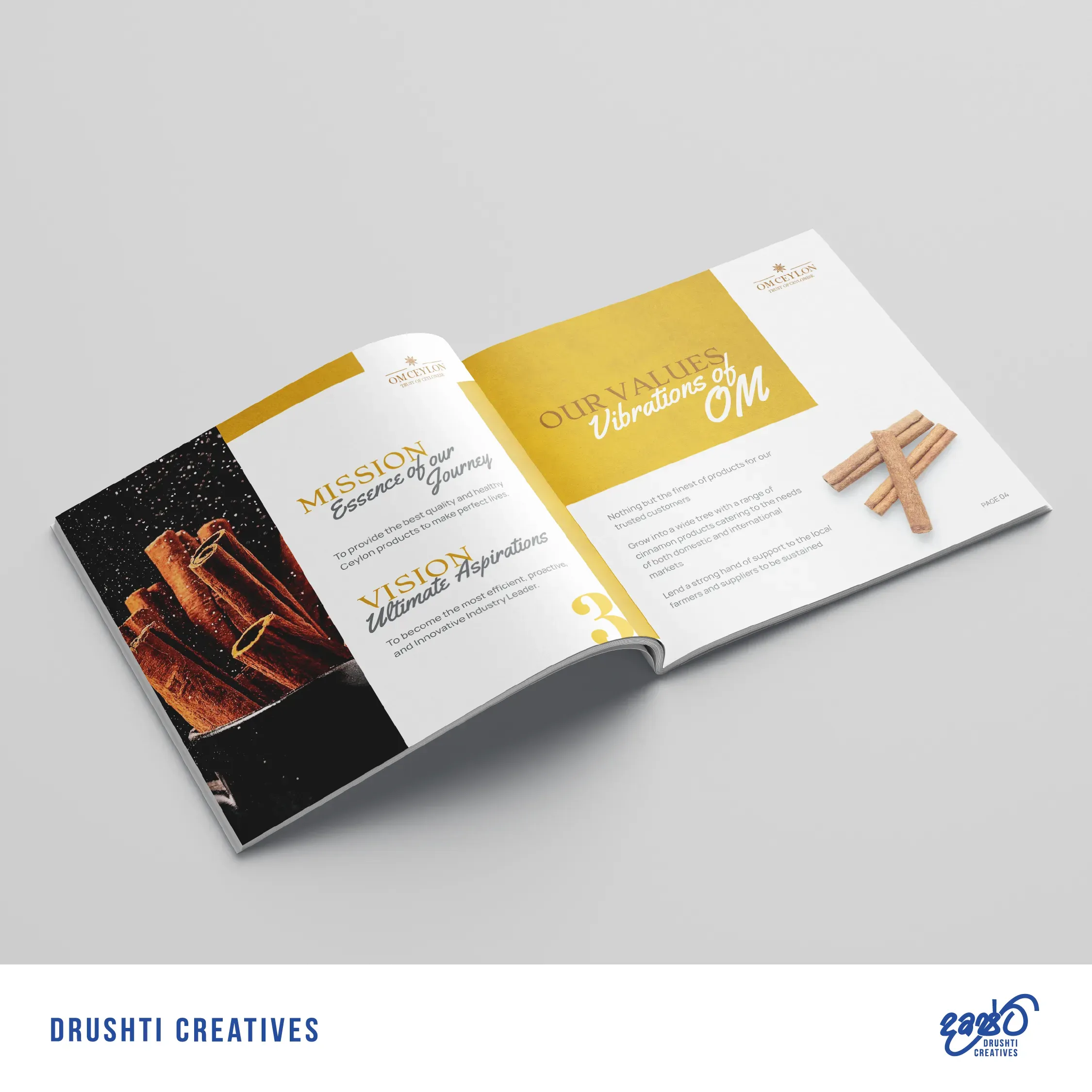 OM Ceylon Company Profile Design gallery 1