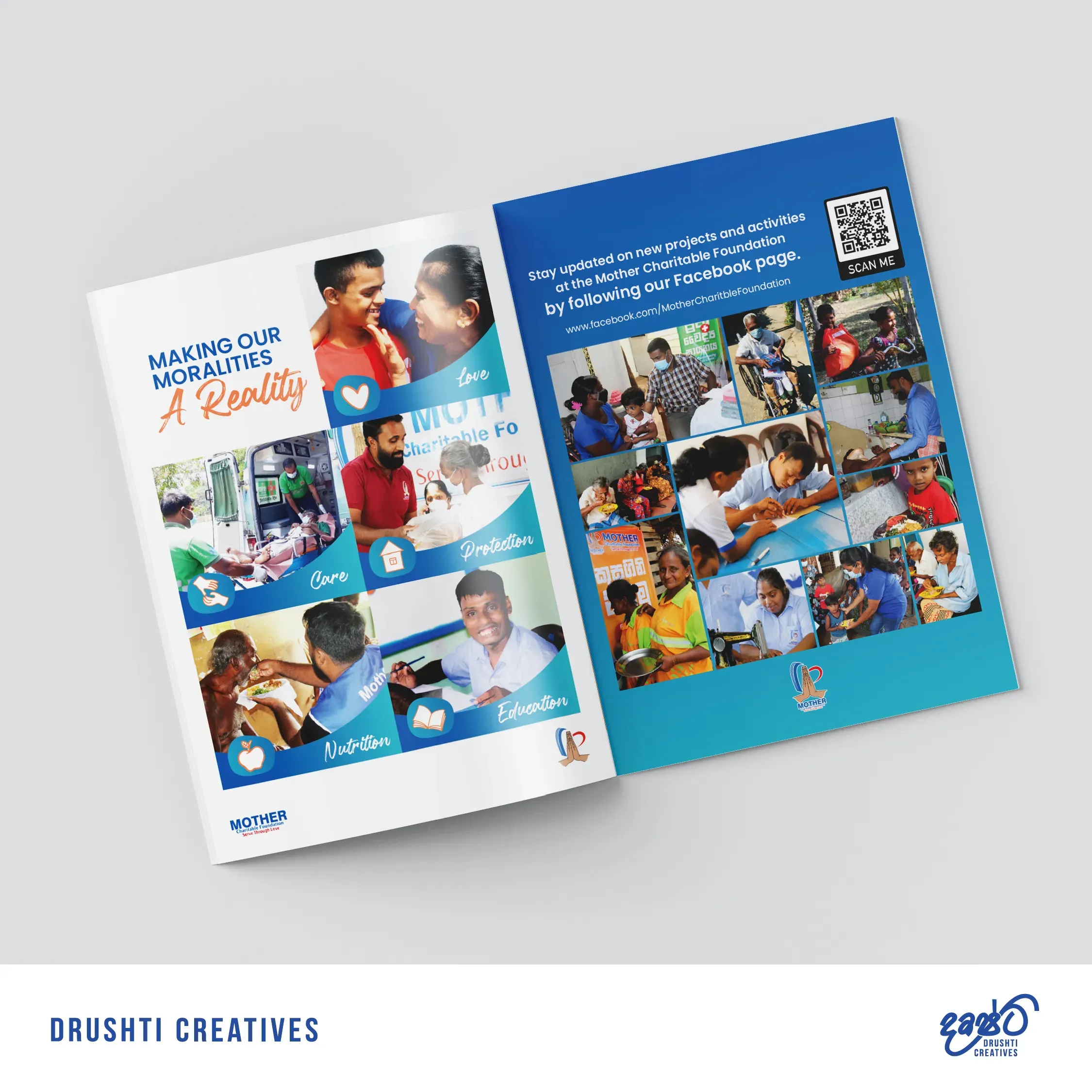 Mother Charitable Foundation Company Profile Design gallery 2