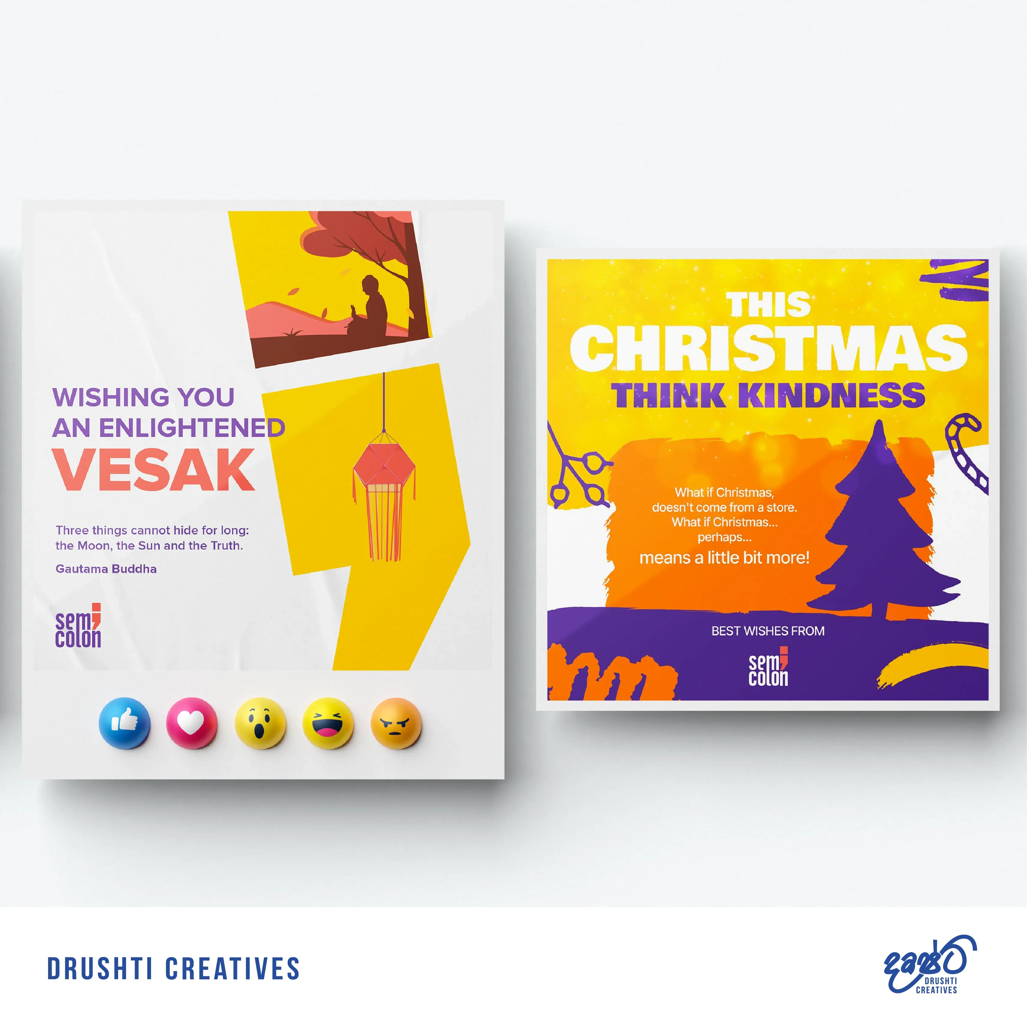 Semi Colon Social Media Design gallery 1