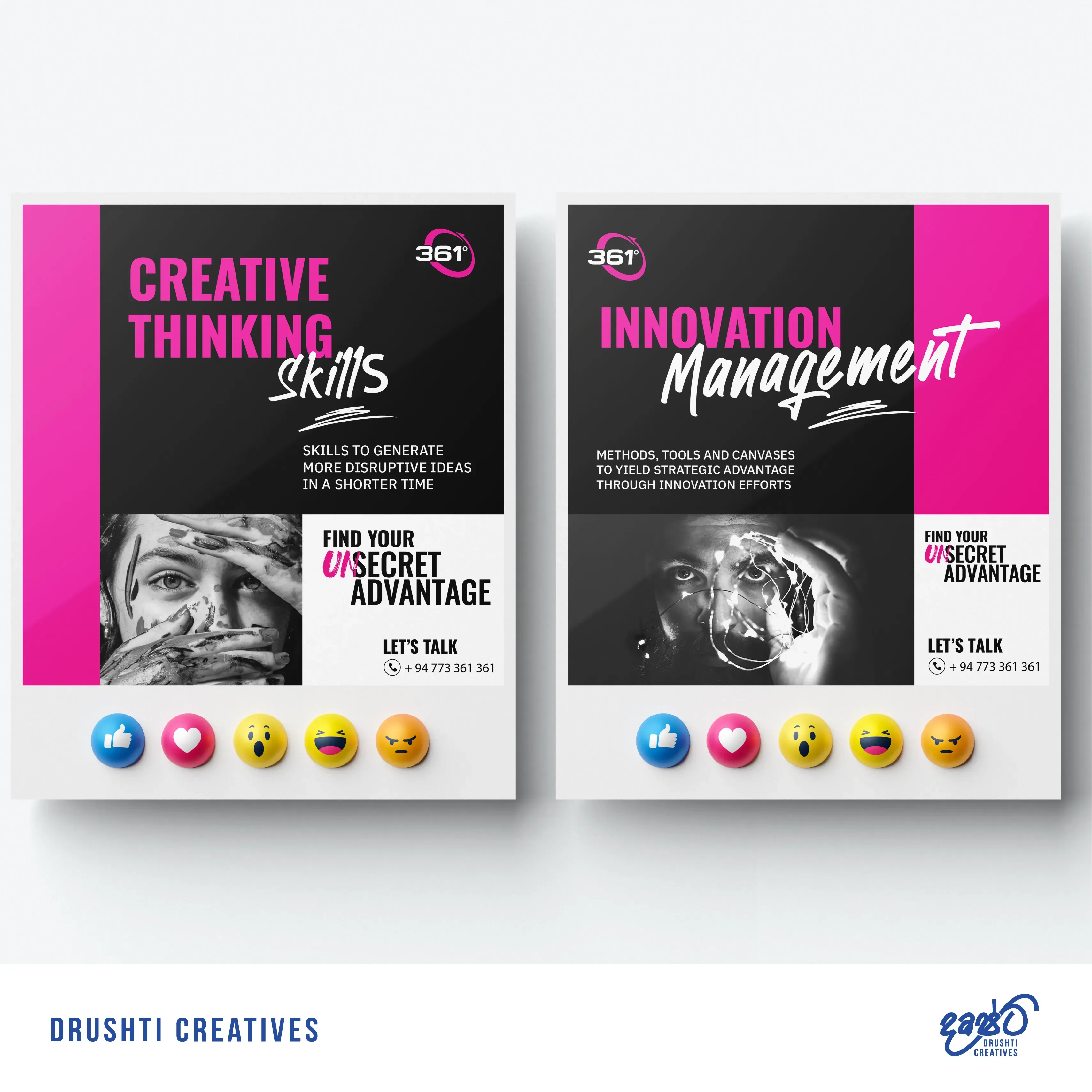 361 Degrees Social Media Design