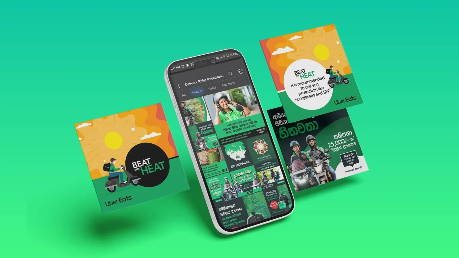 Uber Eats Social Media Design